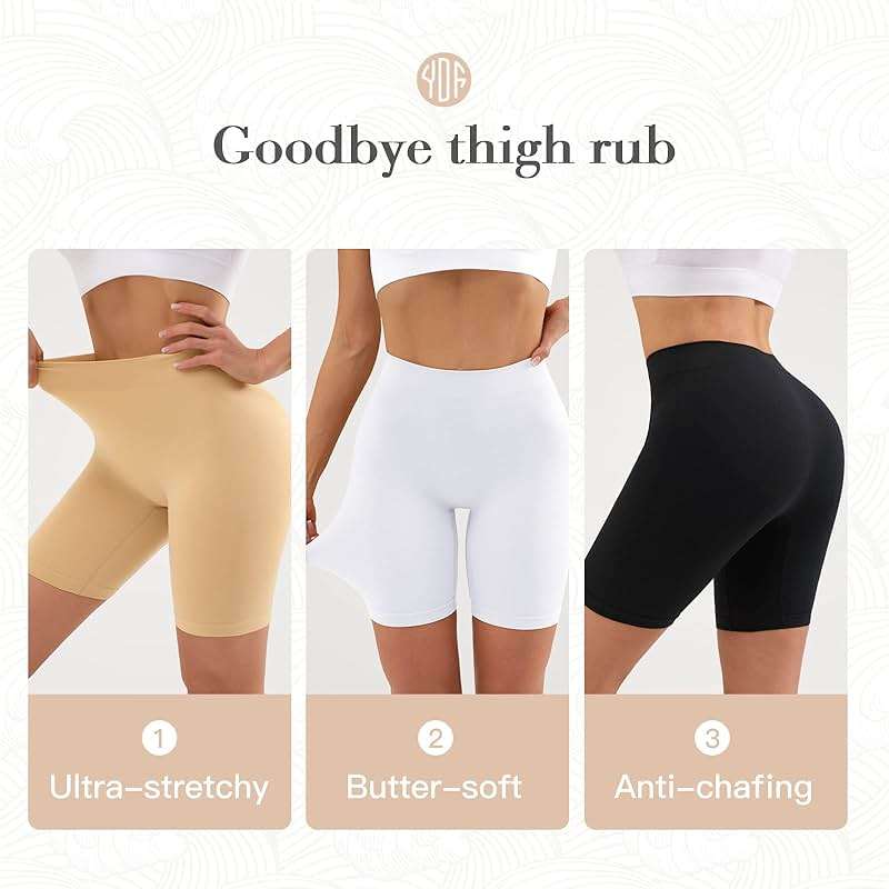 YADIFEN Slip Shorts for Under Dresses Women Seamless Anti Chafing Underwear Shaping Boyshort Smooth Thigh Biker Short Panties - Image 2