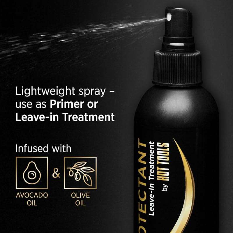 Hot Tools Hair Heat Protectant Leave-in Treatment Spray, 8 Ounce - Image 4