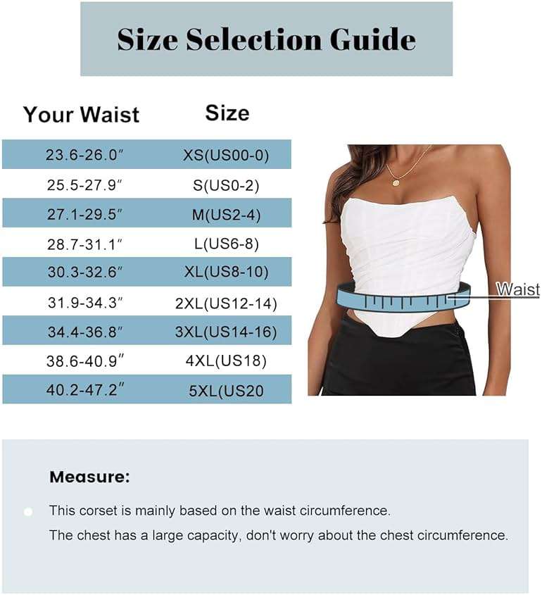 Women's Vintage Strapless Open Back Boned Mesh Bustier Zip Back Corset Bodyshaper Crop Top - Image 4