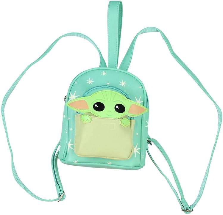 Bioworld Star Wars The Mandalorian Baby Groku The Child Micro Mini Backpack Shoulder Bag 9" - Image 3