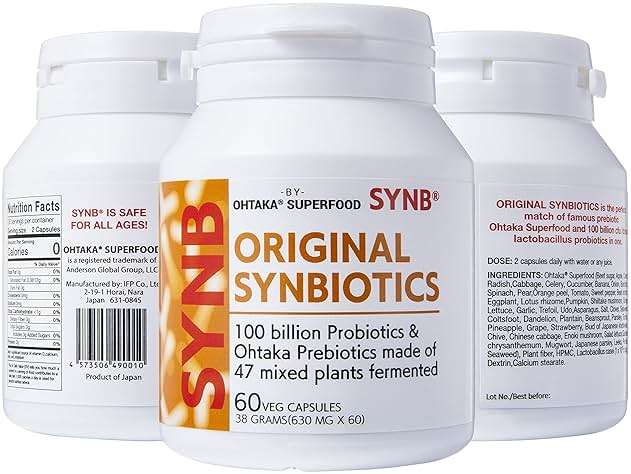 SynB: 100Billion cfu Probiotic and 47 Fermented Plants Japanese Prebiotic in one. Digestive Health-Immune Support. - Image 1