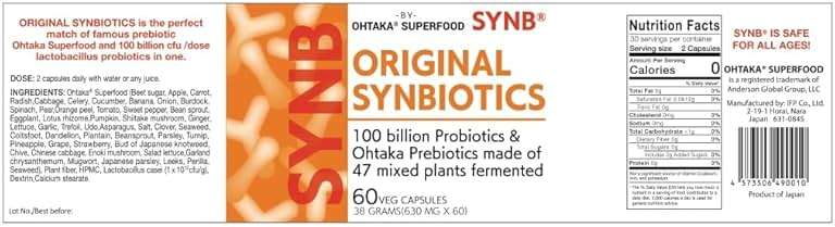 SynB: 100Billion cfu Probiotic and 47 Fermented Plants Japanese Prebiotic in one. Digestive Health-Immune Support. - Image 7