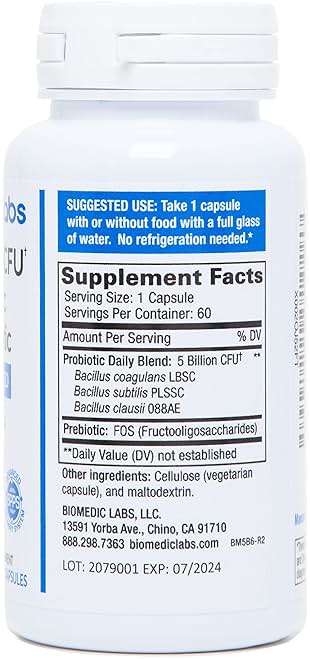 Probiotic Rx: 5 Billion CFU – Probiotic + Prebiotic - Spore-Based – 60-Day Supply - SBO - Supports Immune & Gut Health - Soil-Based Organisms - No Refrigeration Required - Image 2