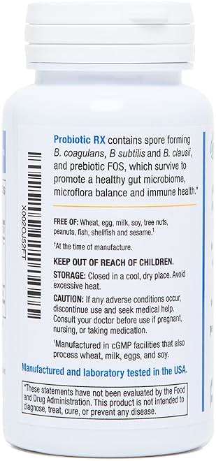 Probiotic Rx: 5 Billion CFU – Probiotic + Prebiotic - Spore-Based – 60-Day Supply - SBO - Supports Immune & Gut Health - Soil-Based Organisms - No Refrigeration Required - Image 3