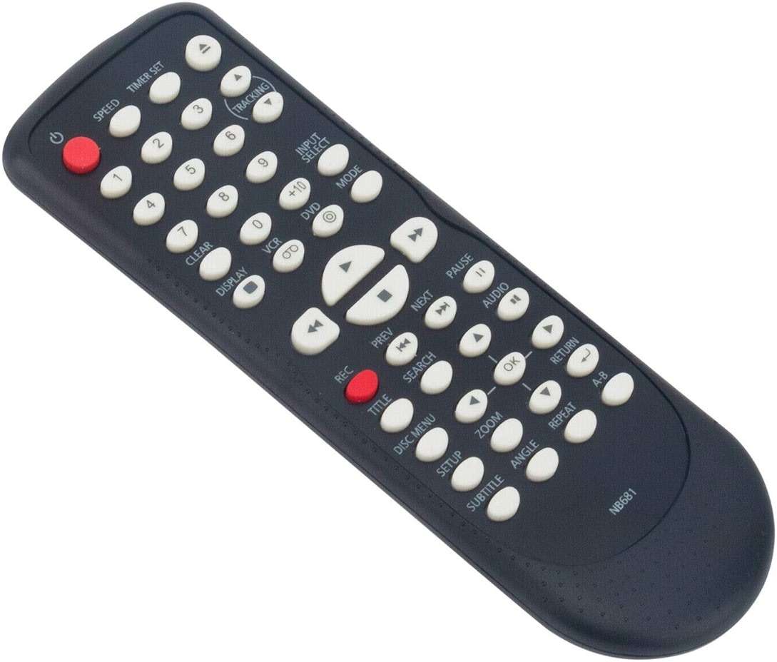 New - NB681 Remote Control Unit for Funai DVD VCR Combo Player CDV225FX4 DV220FX4 - Image 2