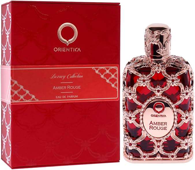 Orientica Luxury Amber Rouge Eau De Parfum 2.7oz/80ml - Notes of Amber Saffron, Jasmine & Orange - Woody, Floral Arabic Perfumes for Women & Men - Perfumes Arabes de Mujer y Hombres - Image 4