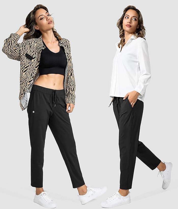 G Gradual Women's Pants with Deep Pockets 7/8 Stretch Ankle Sweatpants for Golf, Athletic, Lounge, Travel, Work - Image 5