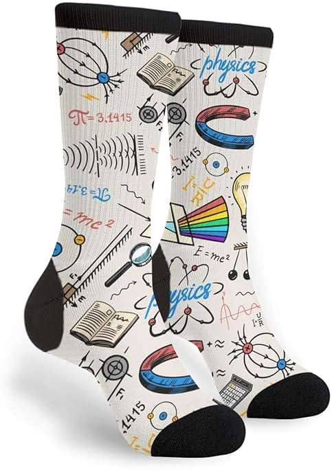 MOLIAN Unisex Novelty Crew Socks Casual Funny Crazy Dress Socks - Image 1