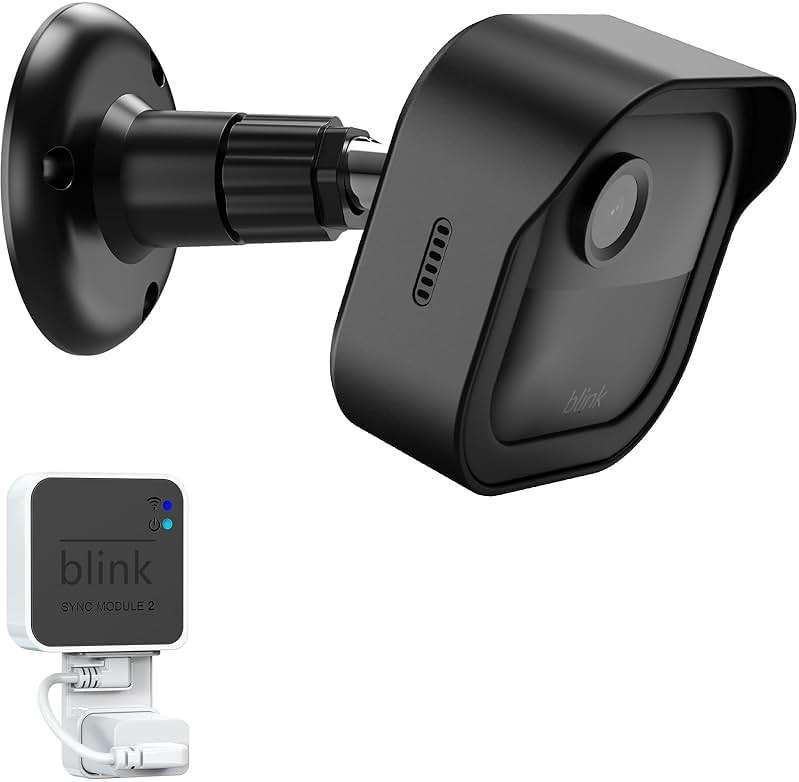 Blink Outdoor 4 (4th Gen) Wall Mount, Weatherproof Protective Cover and 360 Degree Adjustable Mount with Blink Sync Module Mount for Outdoor Indoor Security Camera (Black, 1 Pack) - Image 1