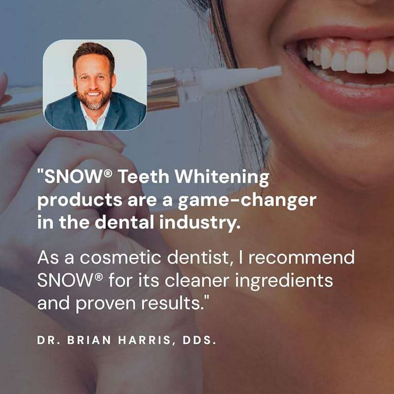 SNOW Extra Strength Teeth Whitening Pen | Hydroxyapatite | Dual Whitening Complex of Hydrogen Peroxide and Carbamide Peroxide | Coffee Wine Tea Stains | Fluoride Free | Peppermint - Image 7