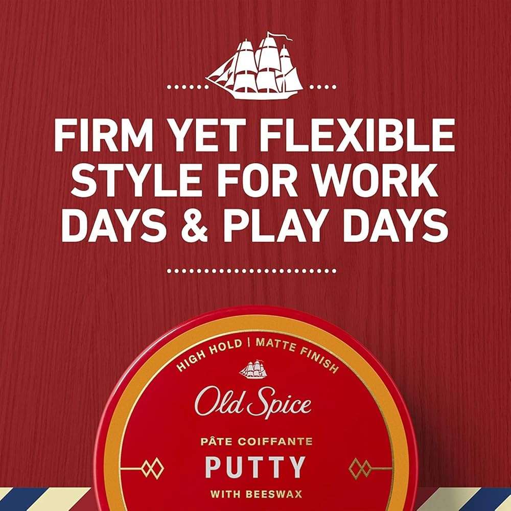 Old Spice Hair Styling Putty for Men, High Hold Matte Finish, 2.22 Oz Each, Twin Pack, NEW Formula - Image 5