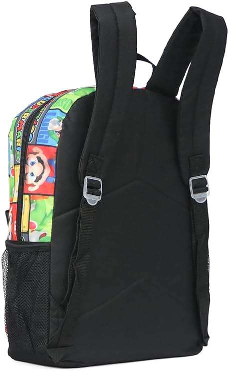Super Mario 16" Allover Print Character School Backpack - Image 4