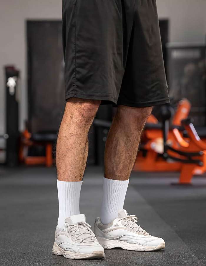 Airacker Athletic Socks Sport Running Calf Socks Performance Cushioned Breathable Crew Socks for Men Women(6 Pairs) - Image 6