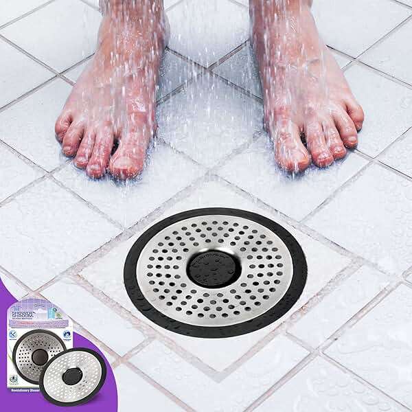 ShowerShroom SHSULT755 Ultra Revolutionary Shower Hair Catcher Drain Protector, No Size, Stainless - Image 2