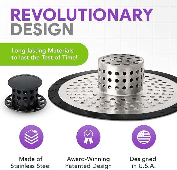 ShowerShroom SHSULT755 Ultra Revolutionary Shower Hair Catcher Drain Protector, No Size, Stainless - Image 6