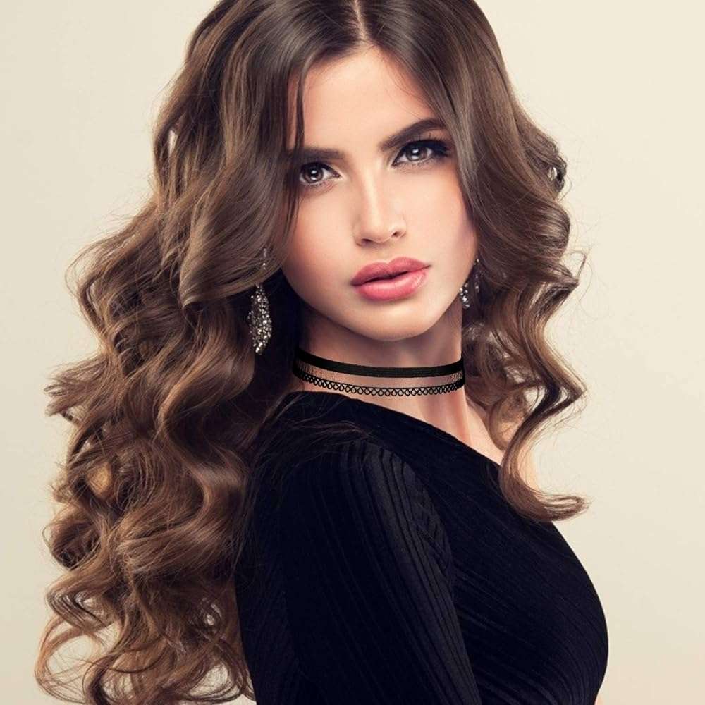 K&Q 60 PCS Choker Necklace, Classic Stretch Colorful Gothic Collar Tattoo Necklace AndBlack Layered Cute Lace Velvet Choker Necklace Set for teenagers and Women - Image 6