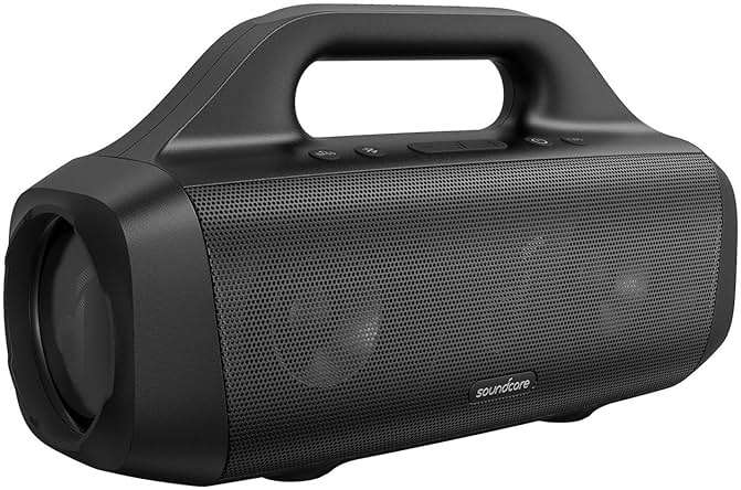 Soundcore Anker Motion Boom Waterproof Bluetooth Speaker with Titanium Drivers, BassUp Technology, IPX7, 24H Playtime, App, Built-in Handle, Outdoor Speaker for Camping, Pool, Beach, Backyard - Image 1