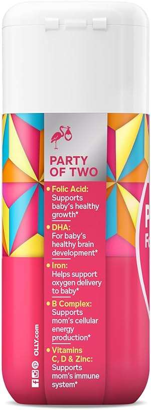 OLLY Ultra Strength Prenatal Multivitamin Softgels, Supports Mom's Wellness & Baby's Healthy Growth and Brain Development,* Folic Acid, DHA, Iron, Vitamins B, C, D & E, 30 Day Supply - 60 Count - Image 9