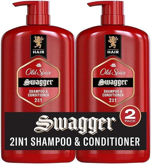 Old Spice Mens 2-in-1 Shampoo and Conditioner Set, Swagger, Cedarwood Lime Scent, For All Hair Types, Healthier, Fuller, More Moisturized Looking Hair, Barbershop Quality, 29.2 fl oz Each, Twin Pack - Image 1