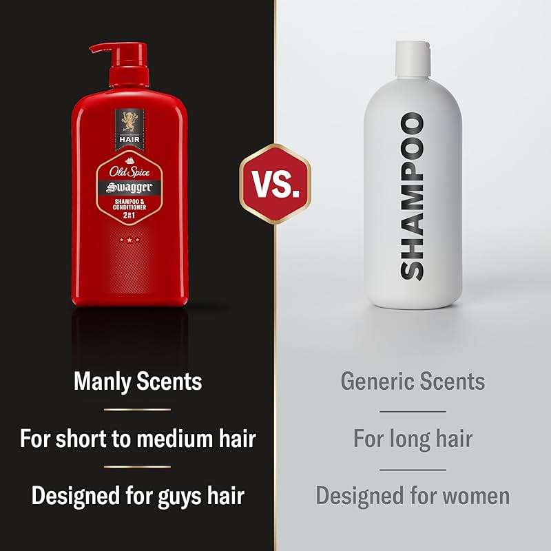 Old Spice Mens 2-in-1 Shampoo and Conditioner Set, Swagger, Cedarwood Lime Scent, For All Hair Types, Healthier, Fuller, More Moisturized Looking Hair, Barbershop Quality, 29.2 fl oz Each, Twin Pack - Image 3