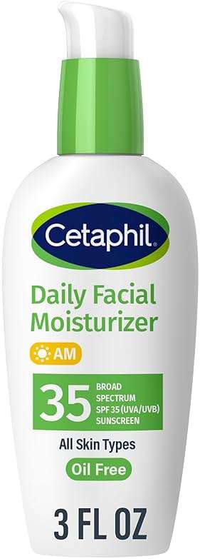 Cetaphil Face Moisturizer, Daily Oil Free Facial Moisturizer with SPF 35, For Dry or Oily Combination Sensitive Skin, Fragrance Free Face Lotion - Image 1