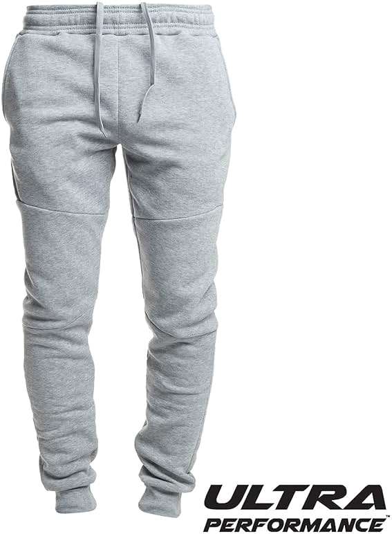 Ultra Performance 3 Pack Fleece Active Tech Joggers for Men, Mens Sweatpants with Zipper Pockets - Image 2