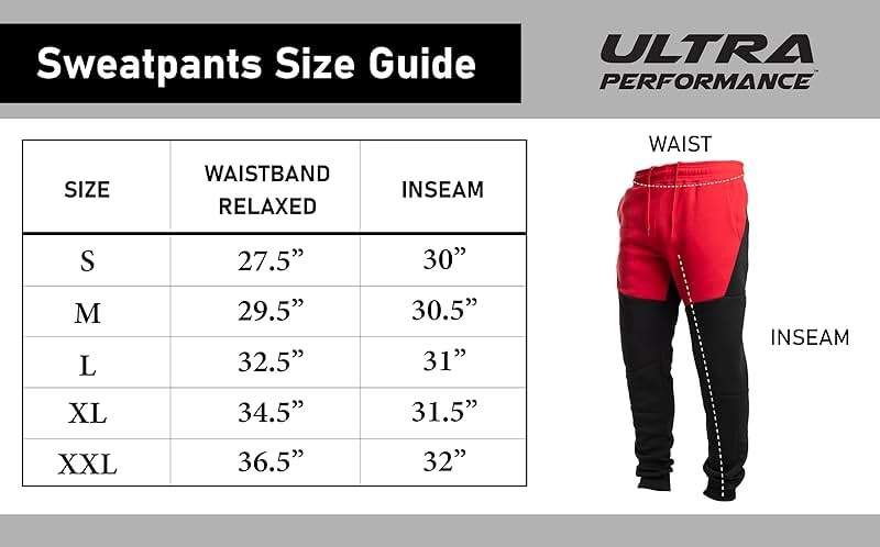 Ultra Performance 3 Pack Fleece Active Tech Joggers for Men, Mens Sweatpants with Zipper Pockets - Image 7