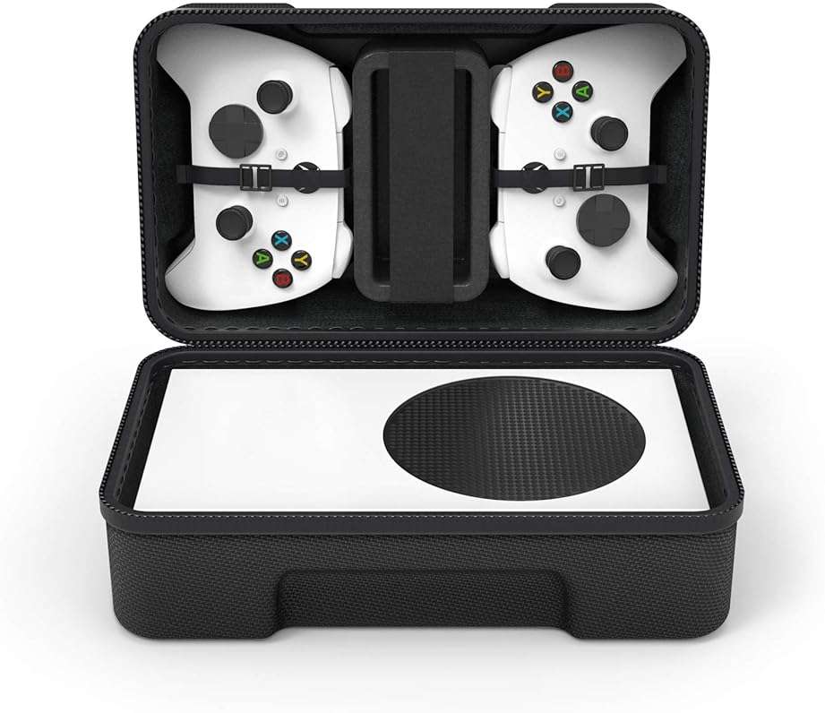 SHBC Hard Carrying Case Compatible with Xbox Series S Game Console Travel Storage Bag for Wireless Controllers and Accessories - Image 2