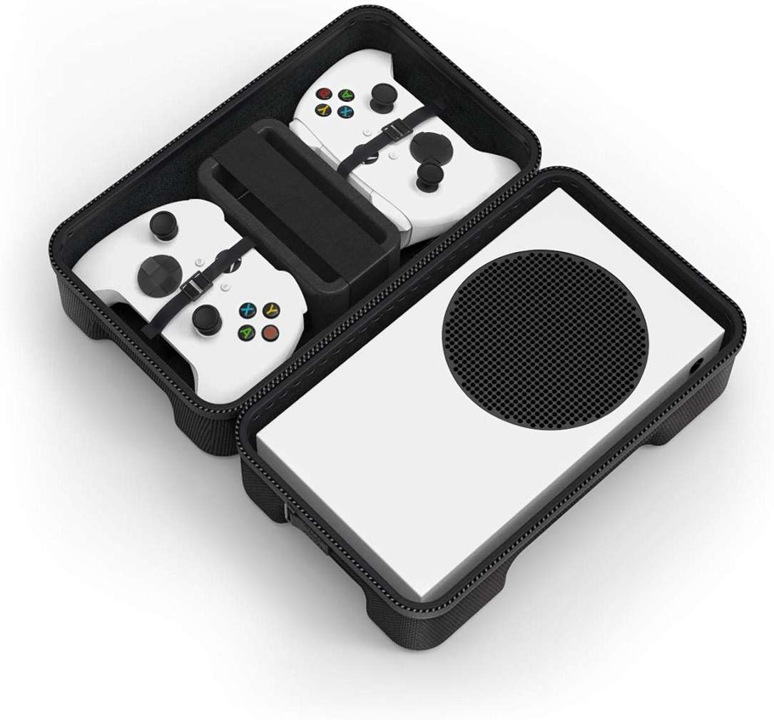 SHBC Hard Carrying Case Compatible with Xbox Series S Game Console Travel Storage Bag for Wireless Controllers and Accessories - Image 4