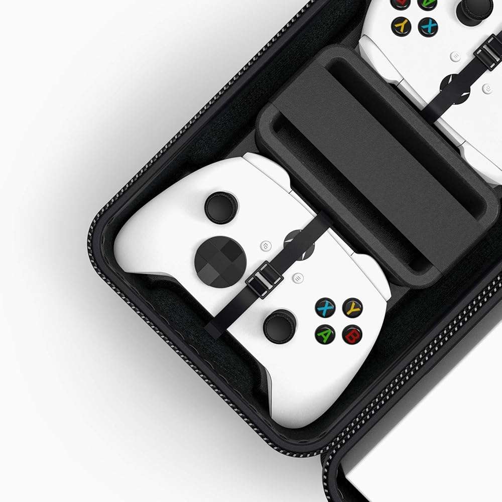 SHBC Hard Carrying Case Compatible with Xbox Series S Game Console Travel Storage Bag for Wireless Controllers and Accessories - Image 6