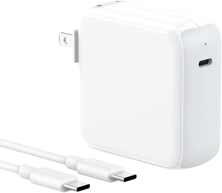 Charger for MacBook Air MacBook Pro 13 14 15 16 inch 2025 2024 2023 2022 2021 2020, M1 M2 M3 M4 Laptop 70W USB C Power Adapter, iPad, LED, 6.6FT USB-C Cable, Charging as Fast as Original Quality - Image 1
