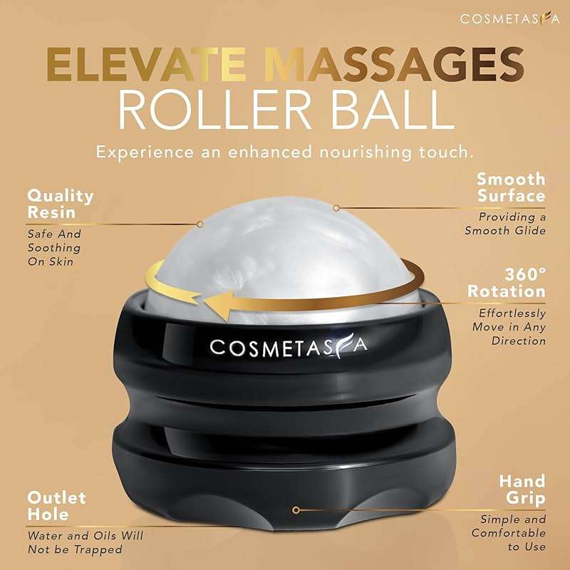 Cosmetasa Lavender Massage Oil for Massage Therapy with Roller - All Natural, Cruelty-Free & Spa Quality Skin Therapy Oil & Soothing Care - Lavender, Geranium & Grapeseed Oil (8.8 oz) - Image 5