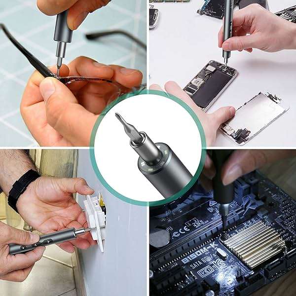 ORIA Electric Screwdriver, 28 in 1 Mini Precision Screwdriver Set, Rechargeable Repair Tools Kit, with Type-C Charging for Smartphones,Toys, PC - Image 7