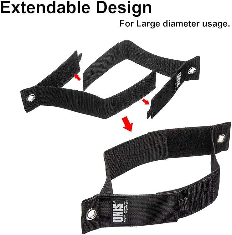 8 Pack Heavy Duty Large 13-inch Extension Cord Storage Extendable Cable Ties Strap Loop Hanger Organizer for Cable, Hose, Power Cord, and Rope - Image 5