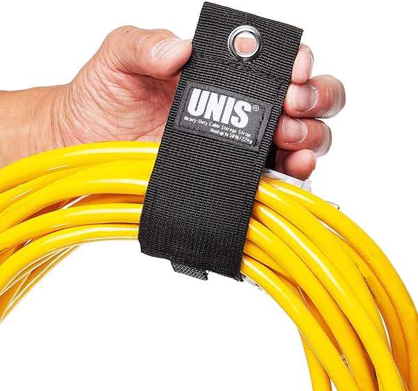 8 Pack Heavy Duty Large 13-inch Extension Cord Storage Extendable Cable Ties Strap Loop Hanger Organizer for Cable, Hose, Power Cord, and Rope - Image 6