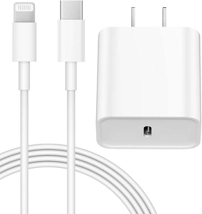 iPhone 14 13 12 Charger Fast Charging 20W PD USB C Wall Charger with 6FT Fast Charging Cable Compatible iPhone 14/13/12/11/Pro/Pro Max/Mini/Xs Max/XR/X, iPad - Image 1