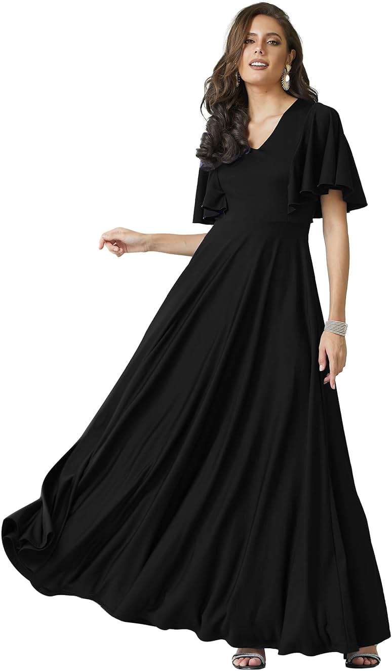 KOH KOH Womens 2026 Long Elegant Bridesmaid Evening Cocktail Modest Maxi Dress - Image 1