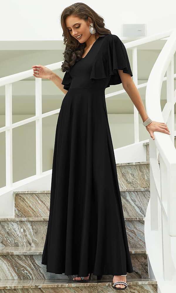 KOH KOH Womens 2026 Long Elegant Bridesmaid Evening Cocktail Modest Maxi Dress - Image 3