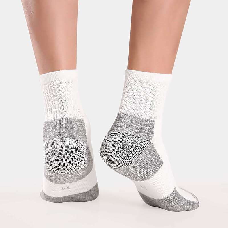 WANDER Men's Athletic Ankle Socks 3/8 Pairs Thick Cushion Running Socks for Men&Women Cotton Socks 6-9/9-12/12-15 - Image 5