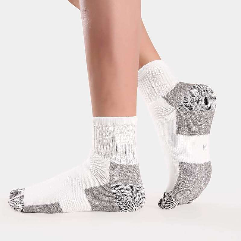 WANDER Men's Athletic Ankle Socks 3/8 Pairs Thick Cushion Running Socks for Men&Women Cotton Socks 6-9/9-12/12-15 - Image 6