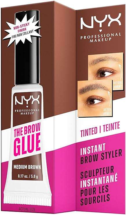 NYX PROFESSIONAL MAKEUP The Brow Glue, Extreme Hold Eyebrow Gel - Clear - Image 6