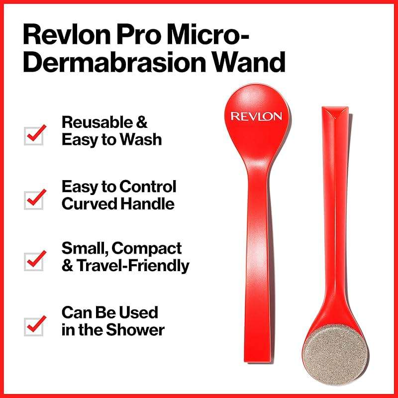 Revlon Microdermabrasion Wand, Gently Exfoliate Skin with Real Diamond Grit, 1 Count - Image 2
