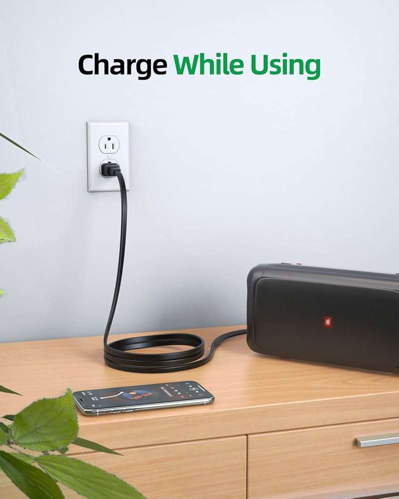 Superer 2 Prong AC Charger Cord Fit for ONN 100008736, Fit for JBL Partybox 310 110, 320 120 1000 710 100 300 On-The-Go Speaker Charging Replacement Power Supply - (ETL Listed Cable) - Image 2