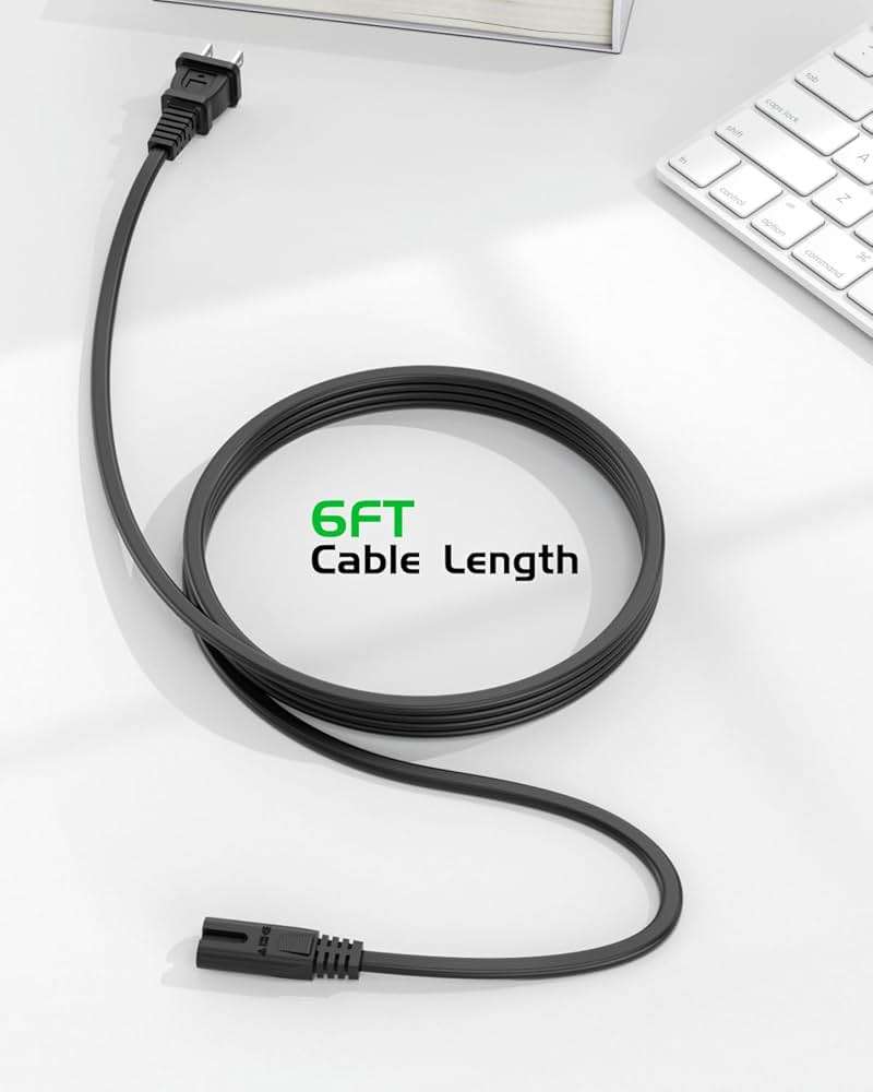 Superer 2 Prong AC Charger Cord Fit for ONN 100008736, Fit for JBL Partybox 310 110, 320 120 1000 710 100 300 On-The-Go Speaker Charging Replacement Power Supply - (ETL Listed Cable) - Image 3