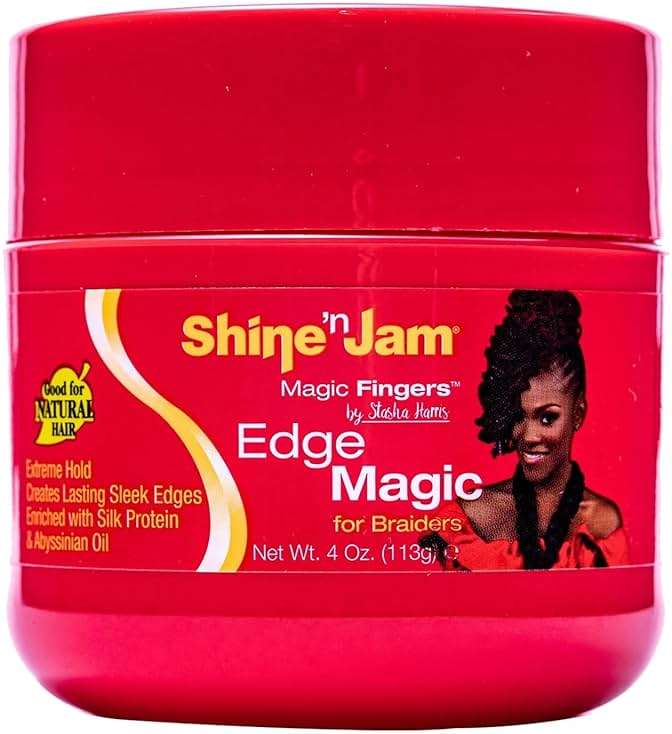 Ampro Shine-N-Jam Magic Fingers Edge Control Gel For Braiders (Pack of 2) - Image 1