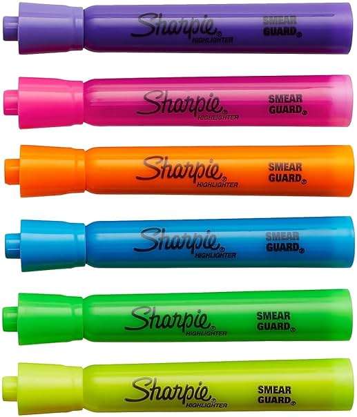 Sharpie Tank Highlighters, Fluorescent And Pastel Highlighters, Chisel Tip, Highlighter Markers Set, Assorted Colors, Value Pack, 36 Count - School, Office, Teacher Supplies - Image 5