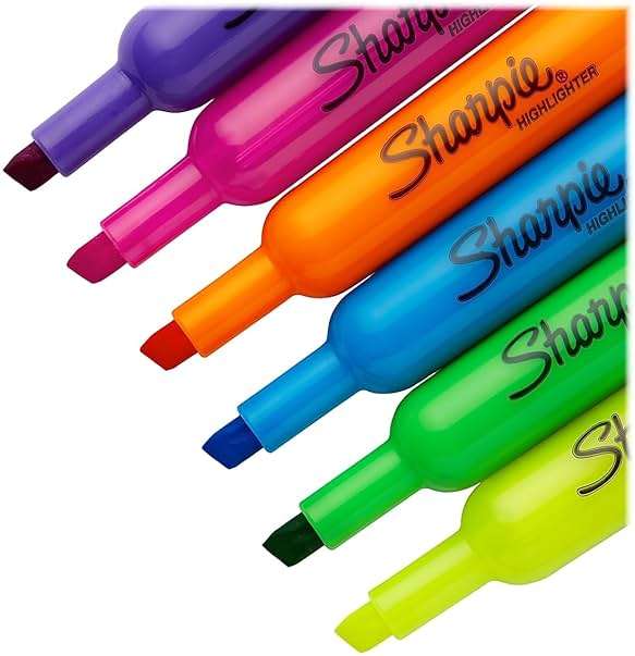 Sharpie Tank Highlighters, Fluorescent And Pastel Highlighters, Chisel Tip, Highlighter Markers Set, Assorted Colors, Value Pack, 36 Count - School, Office, Teacher Supplies - Image 6