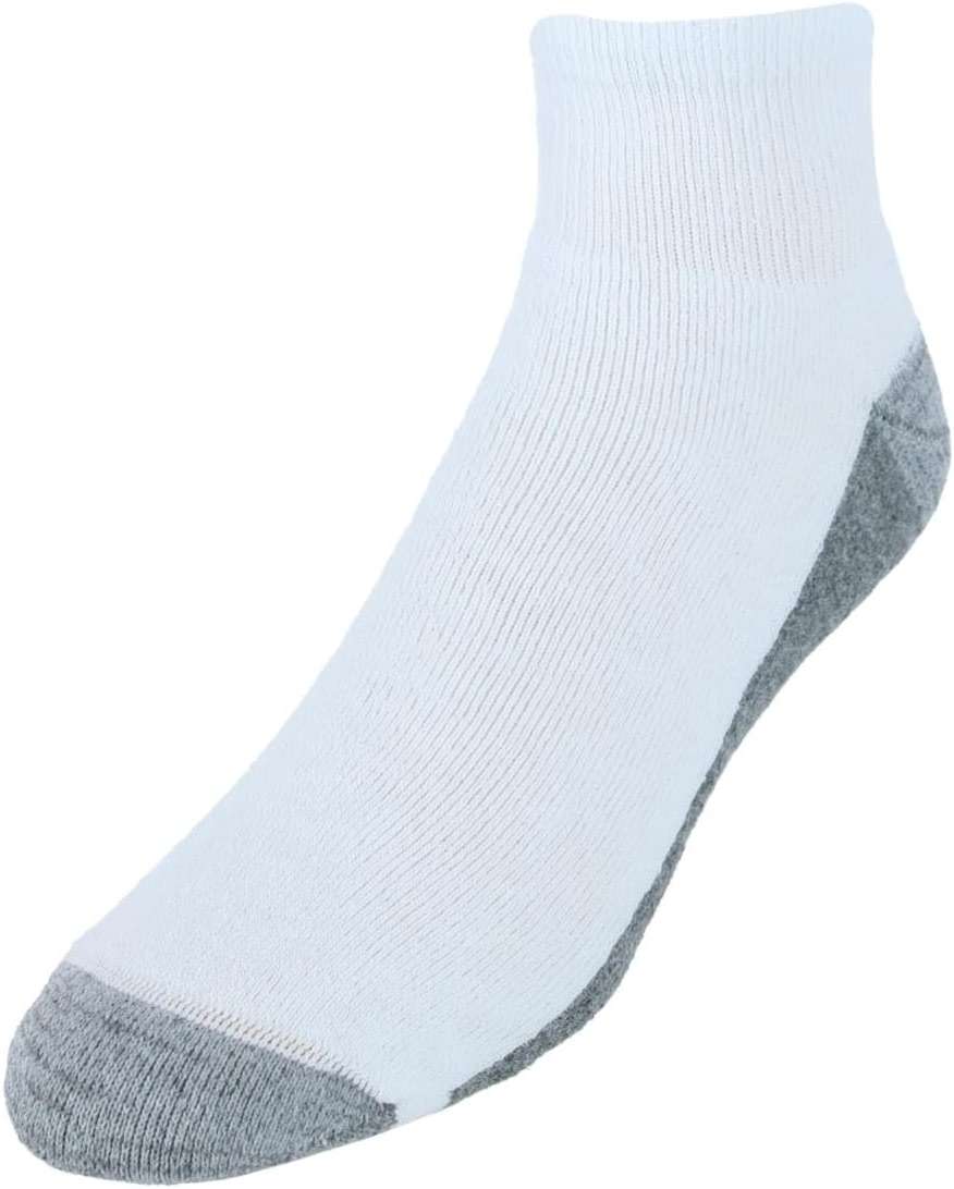 Hanes Men's Crew Socks Pack, 8 Pairs, Max Cushion Moisture-wicking Ankle Socks for Men, Cushioned Ankle Length - Image 1
