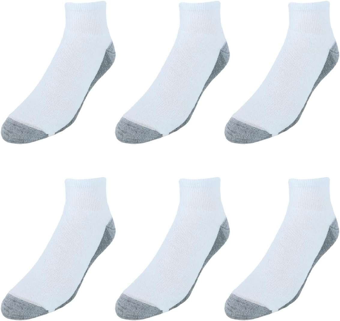 Hanes Men's Crew Socks Pack, 8 Pairs, Max Cushion Moisture-wicking Ankle Socks for Men, Cushioned Ankle Length - Image 3