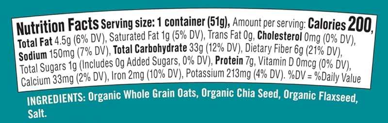 Bob's Red Mill Organic Gluten Free Oatmeal Cup, Classic with Flax/Chia, 1.8 Ounce (Pack of 1), Non-GMO, Whole Grain, Kosher - Image 9